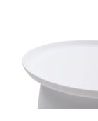 Table basse ronde Maiori blanc - 70 x 70 x 36 cm