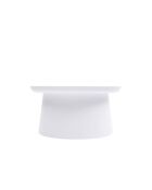 Table basse ronde Maiori blanc - 70 x 70 x 36 cm