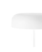 Lampe de table en métal Manduria blanc - 20 x 20 x 45 cm