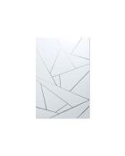Miroir mural en verre Soriano argent - 80 x 1,6 x 120 cm
