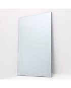 Miroir mural en verre Soriano argent - 80 x 1,6 x 120 cm