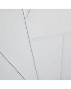 Miroir mural en verre Soriano argent - 80 x 1,6 x 120 cm
