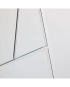 Miroir mural en verre Soriano argent - 80 x 1,6 x 120 cm