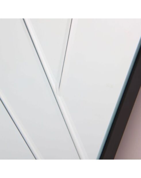 Miroir mural en verre Soriano argent - 80 x 1,6 x 120 cm