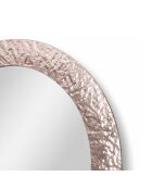 Miroir mural rond Narni avec cadre en verre bronze - 100 x 3 x 100 cm