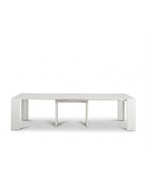 Console extensible Portofino gain de place blanc - 42,5/302,5 cm
