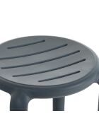 Lot de 2 tabourets Portovenere 65 pour usage intérieur et extérieur anthracite - 36 x 36 x 65 cm