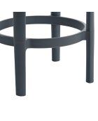 Lot de 2 tabourets Portovenere 65 pour usage intérieur et extérieur anthracite - 36 x 36 x 65 cm