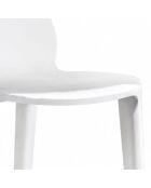 Lot de 2 tabourets d'extérieur Mattinata blanc - 45,3 x 49,8 x 90,1 cm