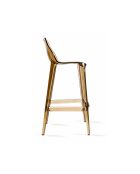 Lot de 2 tabourets d'extérieur Mattinata ambre transparent - 45,3 x 49,8 x 90,1 cm
