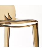 Lot de 2 tabourets d'extérieur Mattinata ambre transparent - 45,3 x 49,8 x 90,1 cm