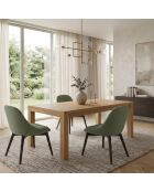 Table de salle à manger extensible Salerno chêne/chêne - 160/240 cm