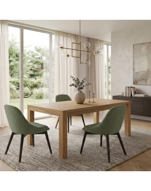 Table de salle à manger extensible Salerno chêne/chêne - 160/240 cm