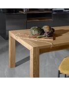 Table de salle à manger extensible Salerno chêne/chêne - 160/240 cm