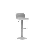 Lot de 2 tabourets pivotants en métal Caorle réglables en hauteur gris - 44 x 42 x 80 - 100 cm