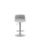 Lot de 2 tabourets pivotants en métal Caorle réglables en hauteur gris - 44 x 42 x 80 - 100 cm