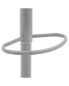 Lot de 2 tabourets pivotants en métal Caorle réglables en hauteur gris - 44 x 42 x 80 - 100 cm