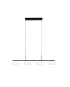 Suspension Moneglia en métal avec quatre diffuseurs et luminosité réglable blanc - 93 x 200 cm