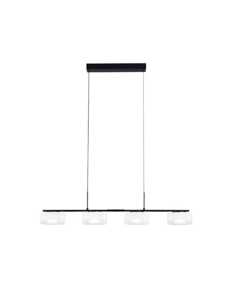 Suspension Moneglia en métal avec quatre diffuseurs et luminosité réglable blanc - 93 x 200 cm