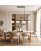 Suspension Moneglia en métal avec quatre diffuseurs et luminosité réglable blanc - 93 x 200 cm
