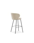 Lot de 2 tabourets en tissu Staletti beige - 56 x 53 x 99 cm