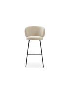 Lot de 2 tabourets en tissu Staletti beige - 56 x 53 x 99 cm