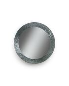 Miroir mural rond Narni avec cadre en verre fumée - 100 x 3 x 100 cm