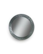 Miroir mural rond Narni avec cadre en verre fumée - 100 x 3 x 100 cm