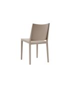 Ensemble de 2 chaises Arona empilables pour une utilisation intérieure et extérieure beige - 46 x 56 x 82 cm