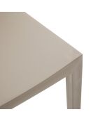 Ensemble de 2 chaises Arona empilables pour une utilisation intérieure et extérieure beige - 46 x 56 x 82 cm