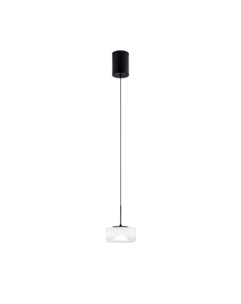 Suspension Moneglia en métal avec diffuseur et éclairage réglable blanc - 15 x 200 cm