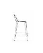 Lot de 2 tabourets d'extérieur Mattinata transparent neutre - 45,3 x 49,8 x 90,1 cm
