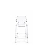 Lot de 2 tabourets d'extérieur Mattinata transparent neutre - 45,3 x 49,8 x 90,1 cm