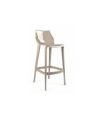 Lot de 2 tabourets d'extérieur Mattinata cappuccino - 45,3 x 49,8 x 90,1 cm