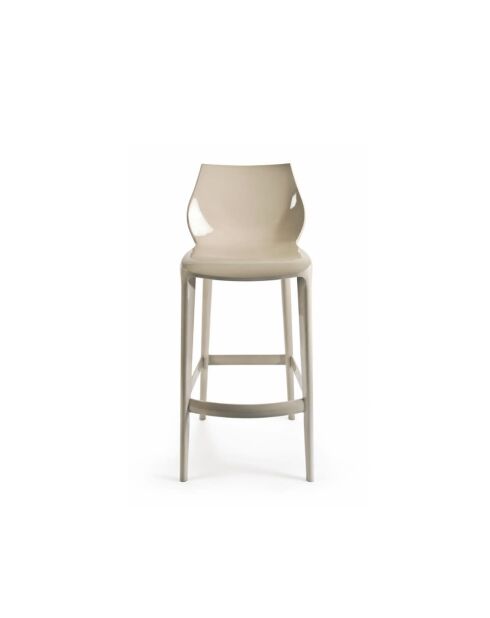 Lot de 2 tabourets d'extérieur Mattinata cappuccino - 45,3 x 49,8 x 90,1 cm