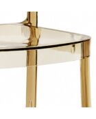 Ensemble de 4 chaises d'extérieur Silvi ambre transparent - 49,2 x 51 x 85,3 cm