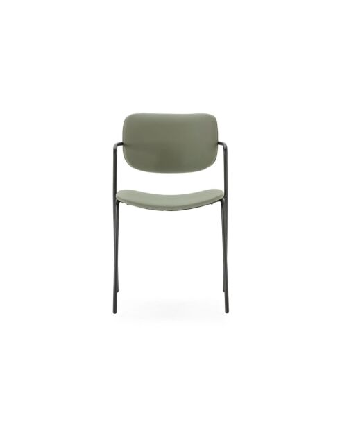 Ensemble de 2 chaises Velia vert - 49 x 55 x 79 cm