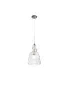 Suspension Acaya en cristal facetté transparent - 23 x 23 x 39 cm