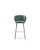 Lot de 2 tabourets en tissu Staletti vert - 56 x 53 x 99 cm