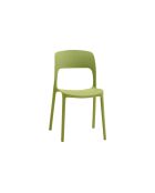 Ensemble de 2 chaises d'extérieur Capri empilables vert - 42 x 50 x 83 cm