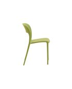 Ensemble de 2 chaises d'extérieur Capri empilables vert - 42 x 50 x 83 cm