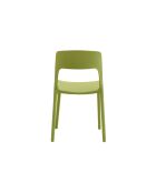 Ensemble de 2 chaises d'extérieur Capri empilables vert - 42 x 50 x 83 cm