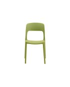Ensemble de 2 chaises d'extérieur Capri empilables vert - 42 x 50 x 83 cm