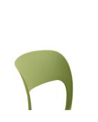 Ensemble de 2 chaises d'extérieur Capri empilables vert - 42 x 50 x 83 cm
