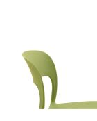 Ensemble de 2 chaises d'extérieur Capri empilables vert - 42 x 50 x 83 cm