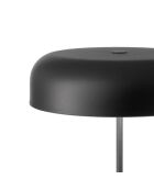 Lampe de table en métal Manduria noir - 20 x 20 x 45 cm