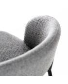 Ensemble de 2 tabourets de bar et de cuisine en tissu Lucca gris /anthracite - 50 x 52 x 89 cm