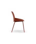 Ensemble de 4 chaises de salle à manger avec structure métallique Asolo rouiller - 46 x 55 x 79 cm