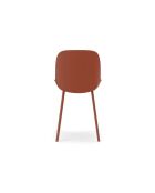 Ensemble de 4 chaises de salle à manger avec structure métallique Asolo rouiller - 46 x 55 x 79 cm