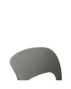 Ensemble de 2 chaises d'extérieur Capri empilables gris - 42 x 50 x 83 cm